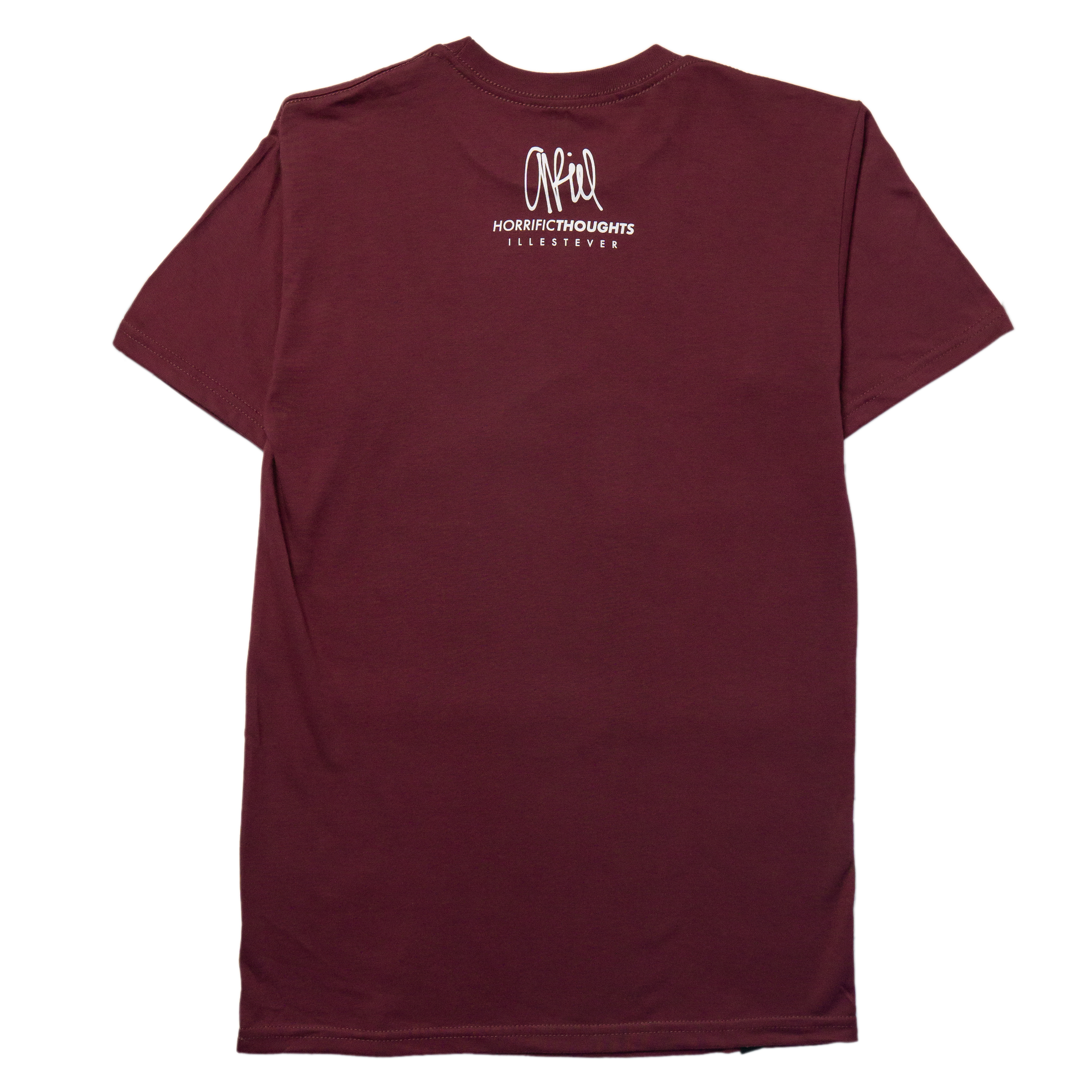 ARIELxHT T-Shirt (Maroon) — back view