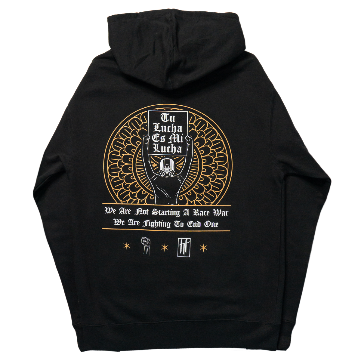BLM Hoodie (Black) — back view