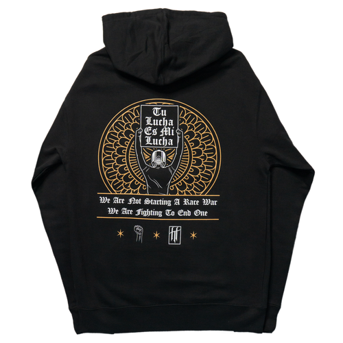 BLM Hoodie (Black) — back view