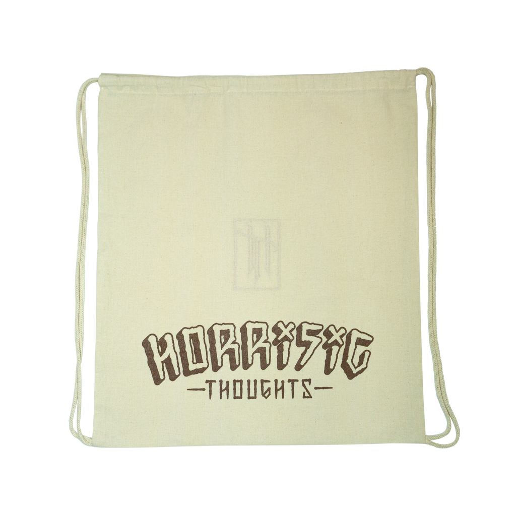 Horrific Thoughts Cinch Bag — front view