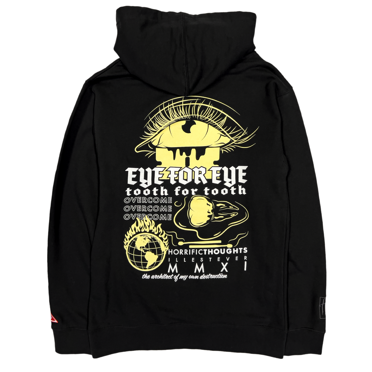 Eye For Eye Hoodie (Black) — back view