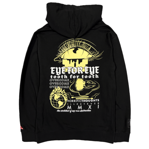 Eye For Eye Hoodie (Black) — back view