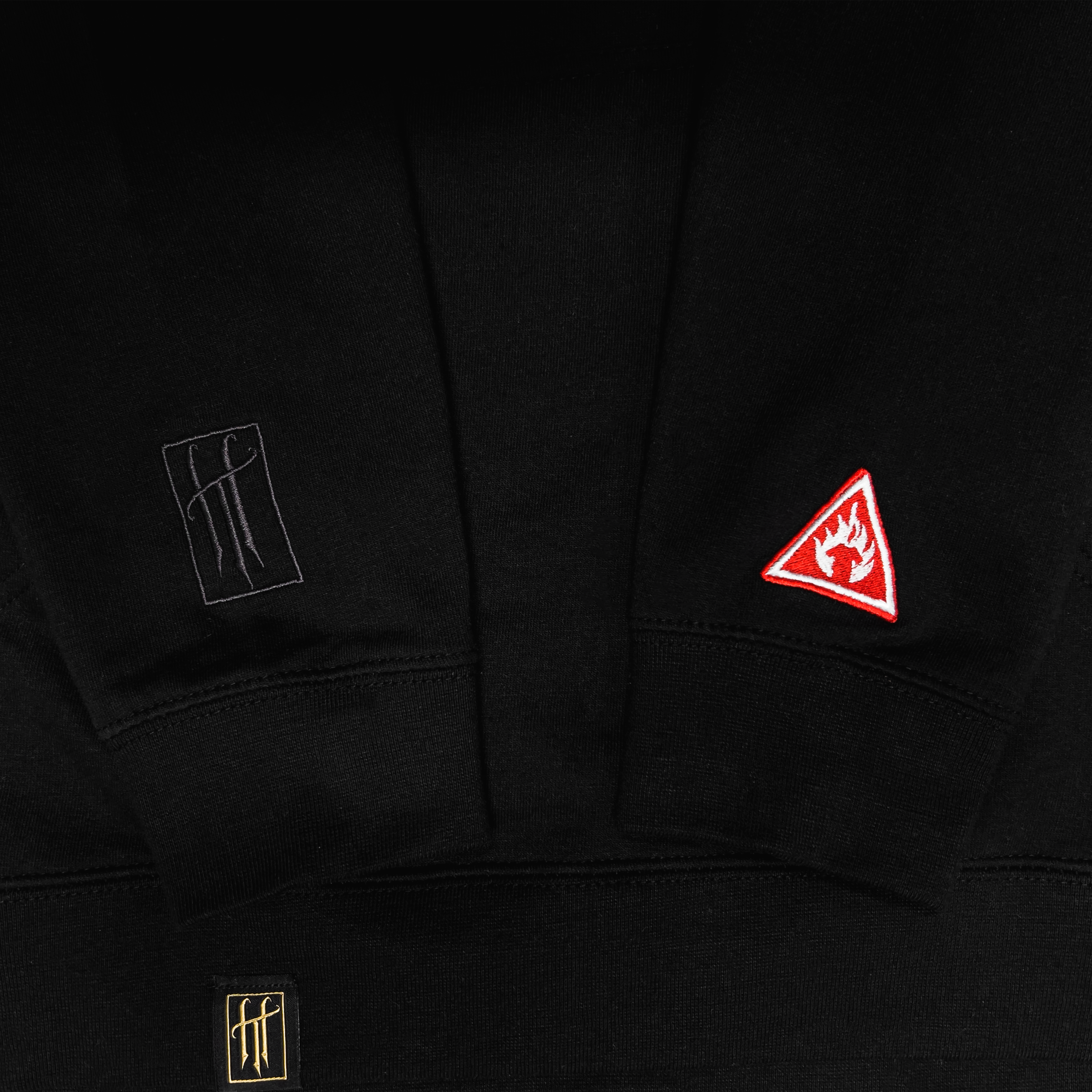 Eye For Eye Hoodie (Black) — sleeve view
