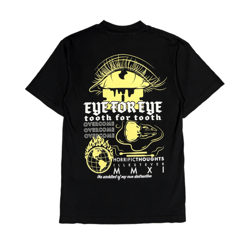 Eye For Eye Heavyweight Box T-Shirt (Black) — back view
