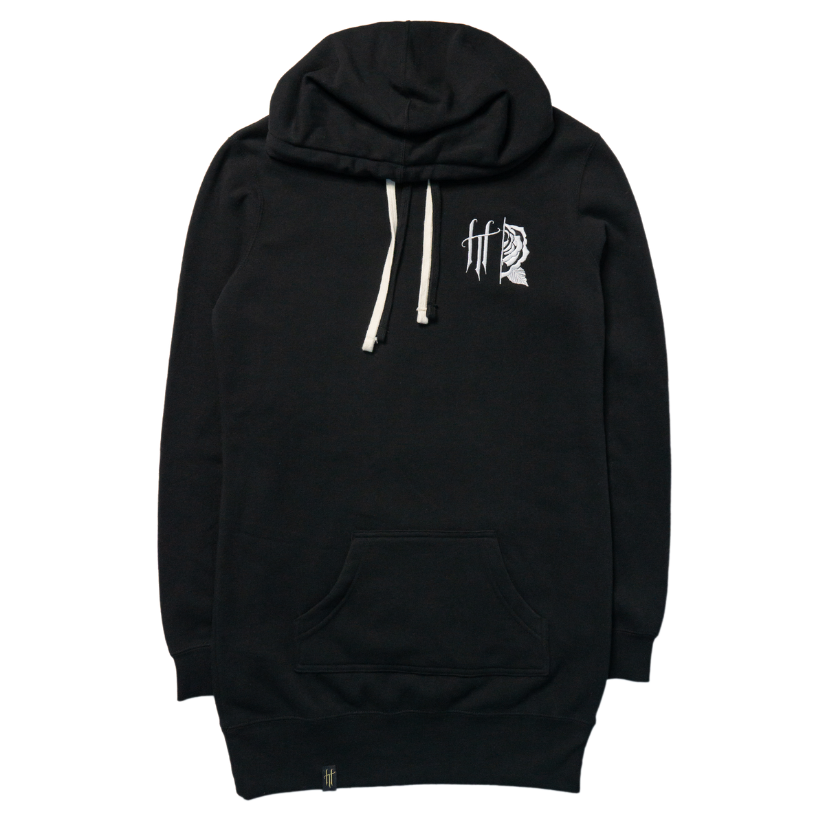 Horrific Thoughts Hooded Pullover Dress (Black) — front view