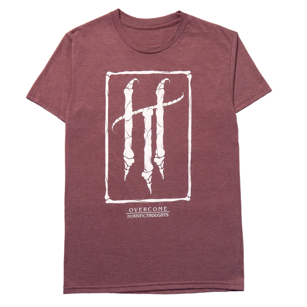 HT Core Tee (Burgundy Heather) — front view