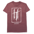 HT Core Tee (Burgundy Heather) — front view