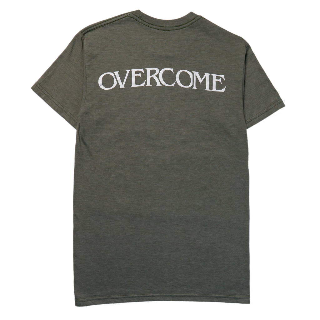 HT Core Tee (Olive Heather) — back view
