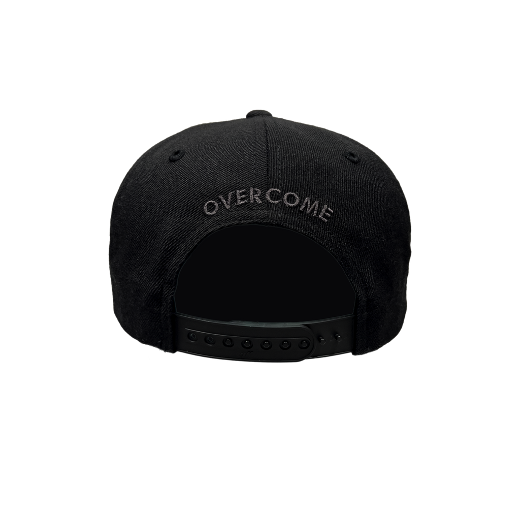 Horrific Thoughts White & Gold Snapback (Black) — back view