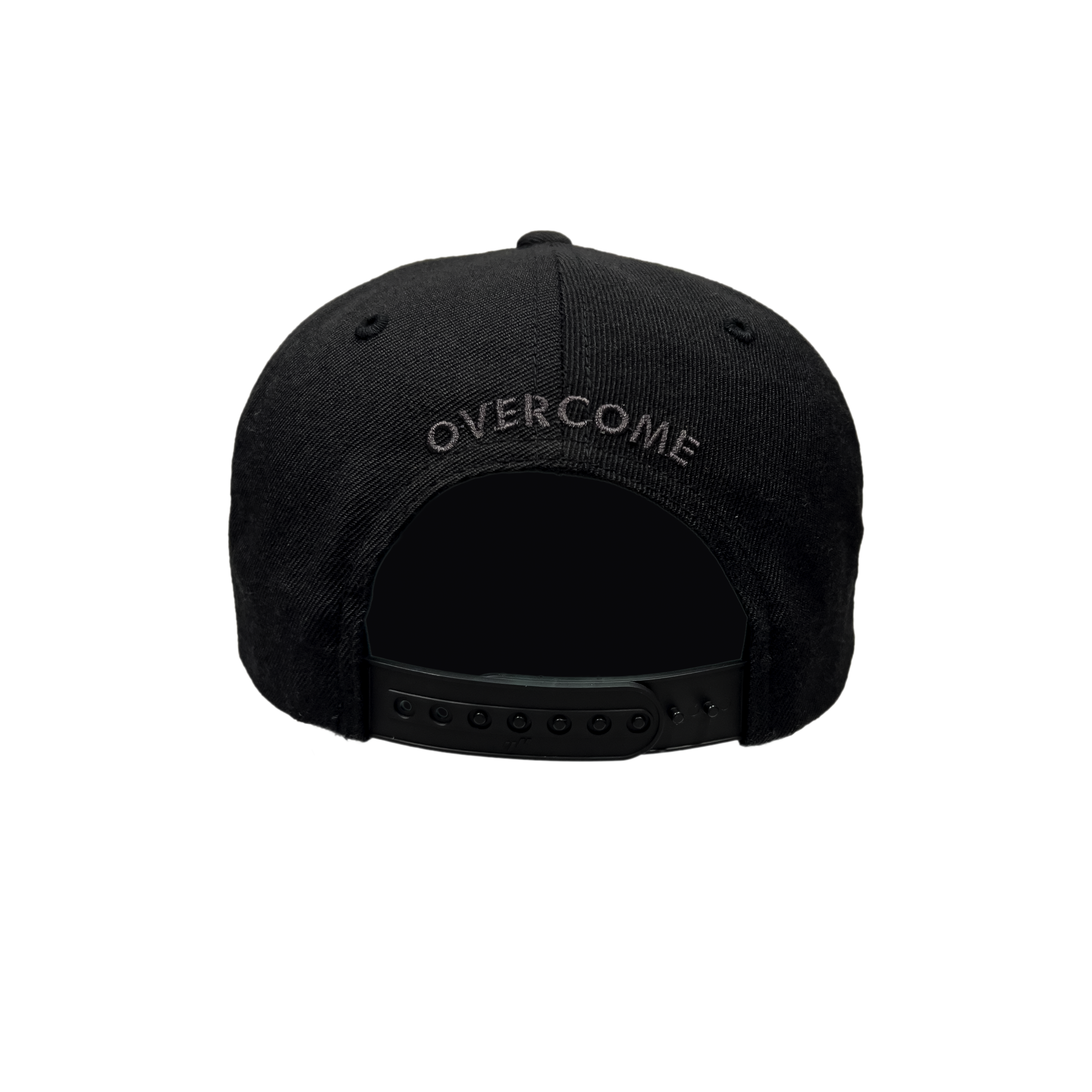 Horrific Thoughts White & Gold Snapback (Black) — back view