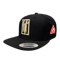 Horrific Thoughts White & Gold Snapback (Black) — front view