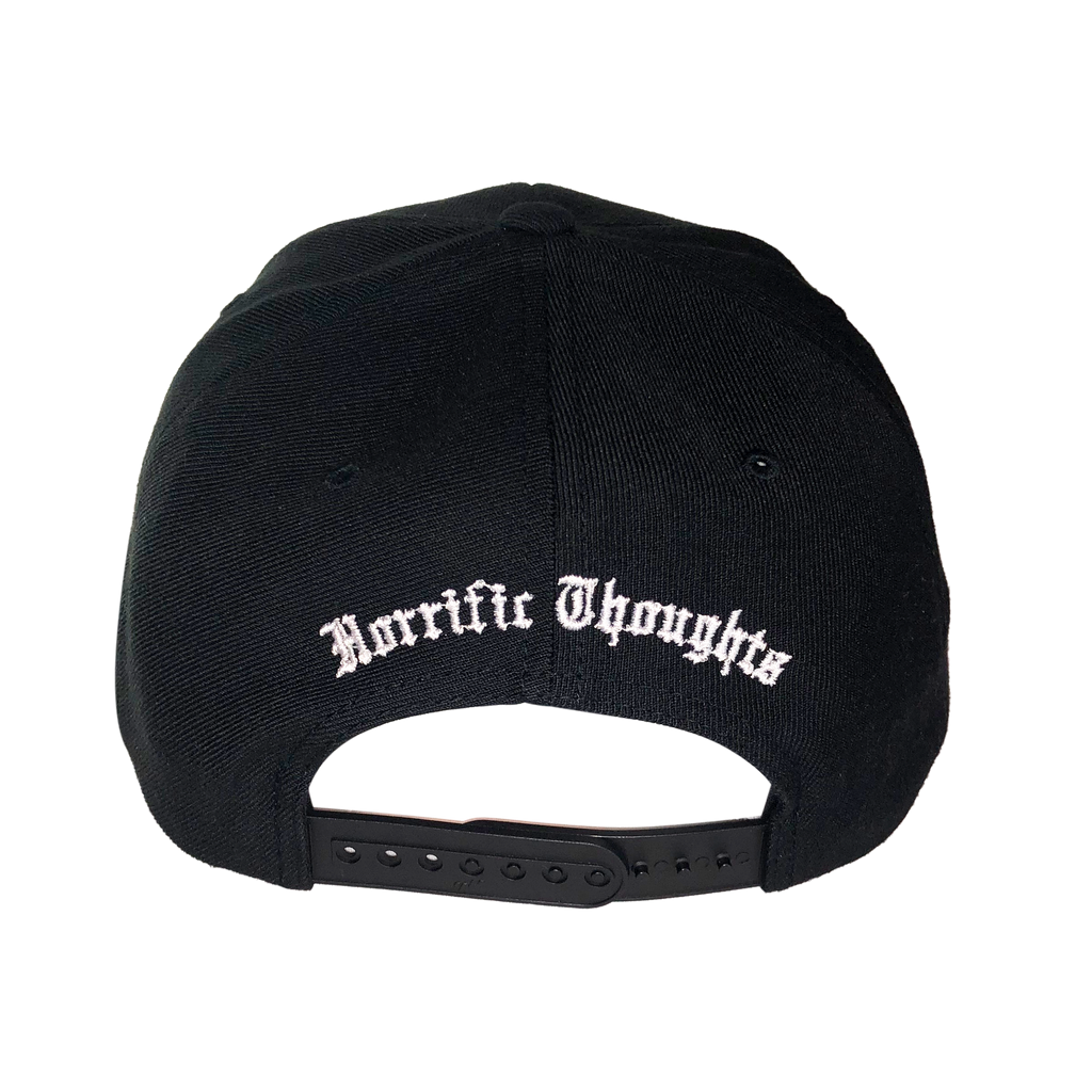 I.E. Snapback (Black) — back view