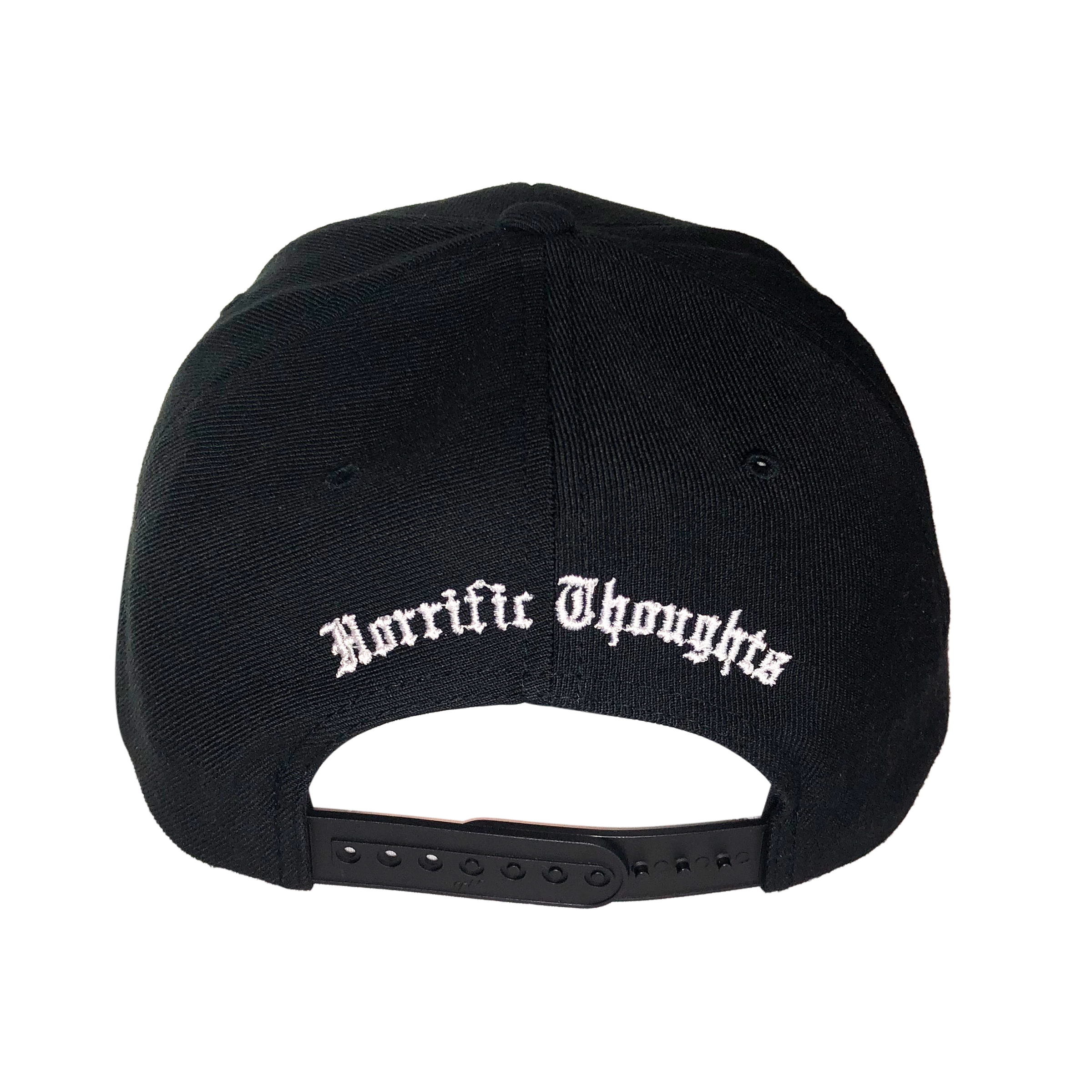 I.E. Snapback (Black) — back view