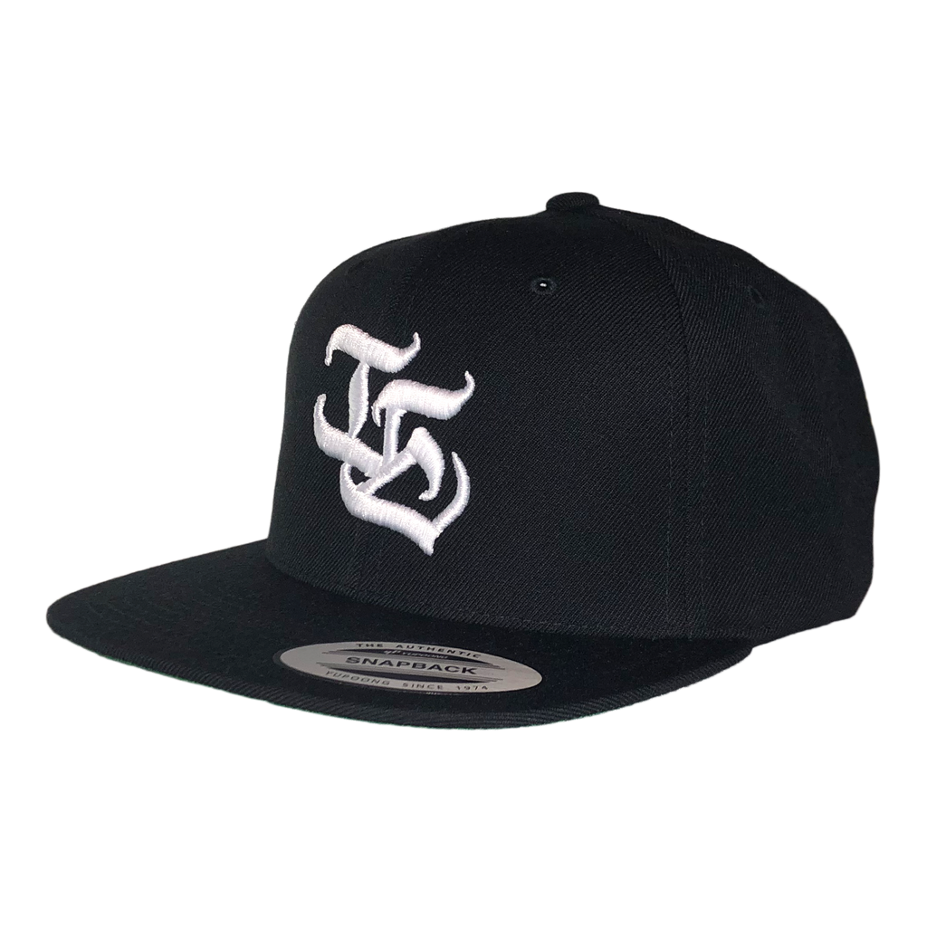 I.E. Snapback (Black) — front view