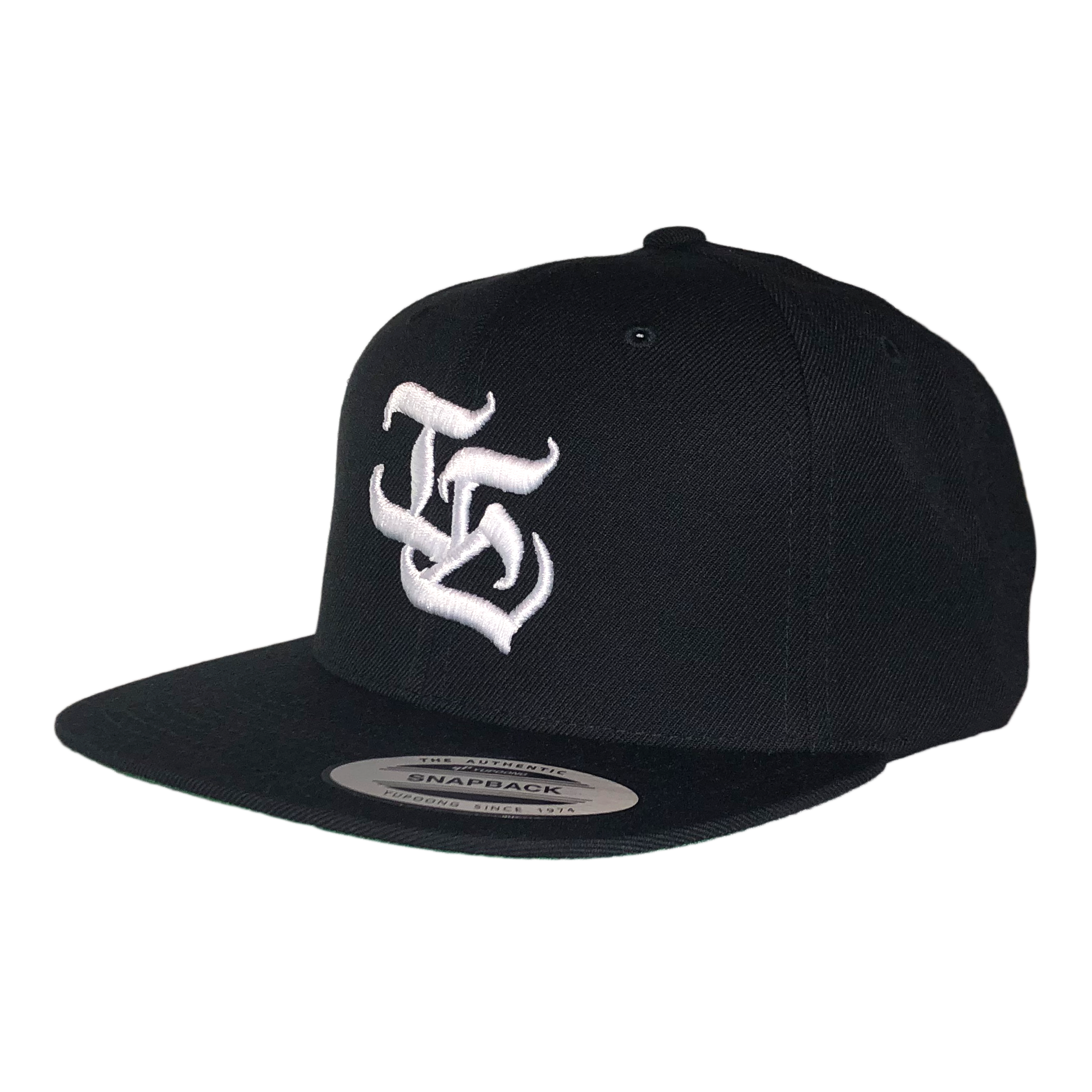I.E. Snapback (Black) — front view