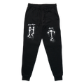 Horrific Thoughts Ladies Joggers (Black) — front view
