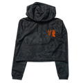 Crop Windbreaker (Black Camo) — front view