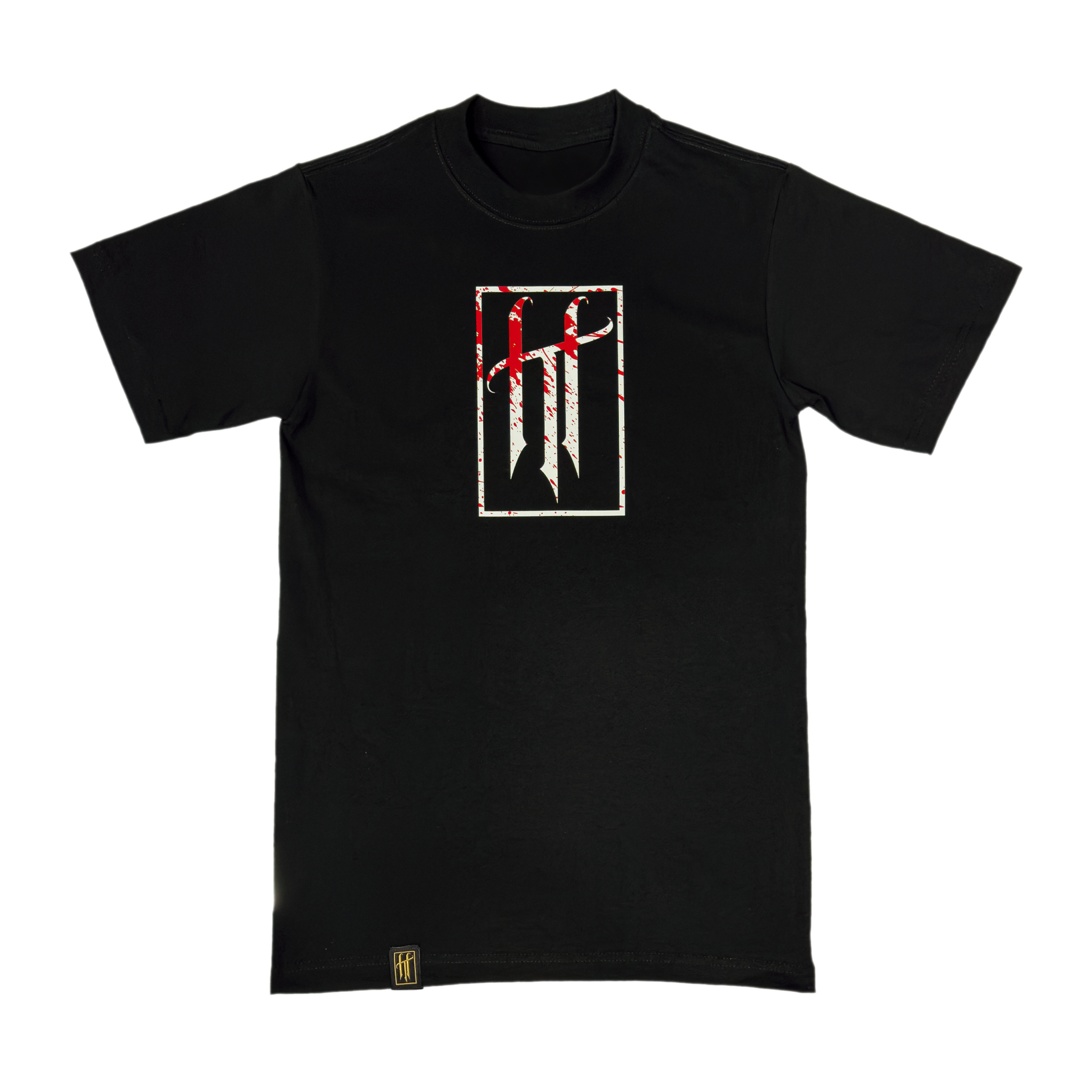 No Loose Ends Heavyweight Tee (Black) — front view
