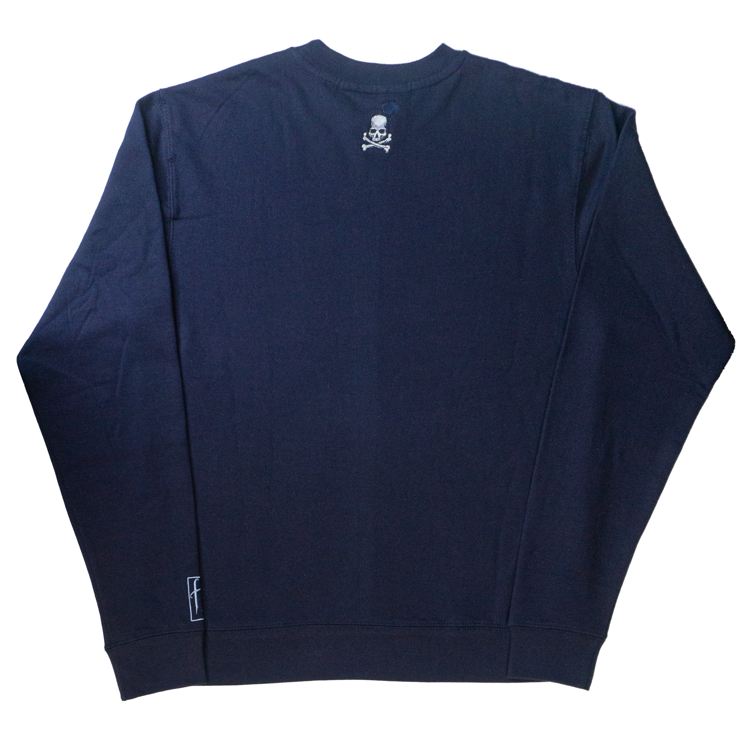 On The Run Crew-Neck Sweatshirt (Navy) — back view