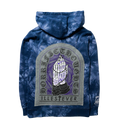 Pray For Your Enemies (More Blessings) Hoodie (Navy Tie-Dye) — back view