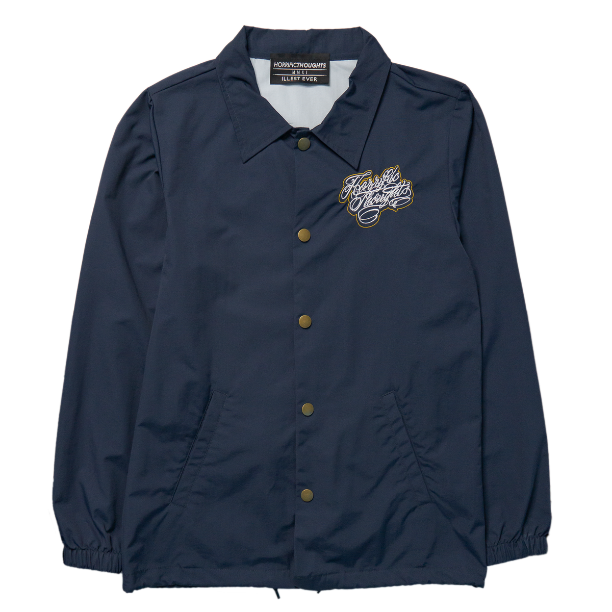 Coaches Jacket (Navy) — front view
