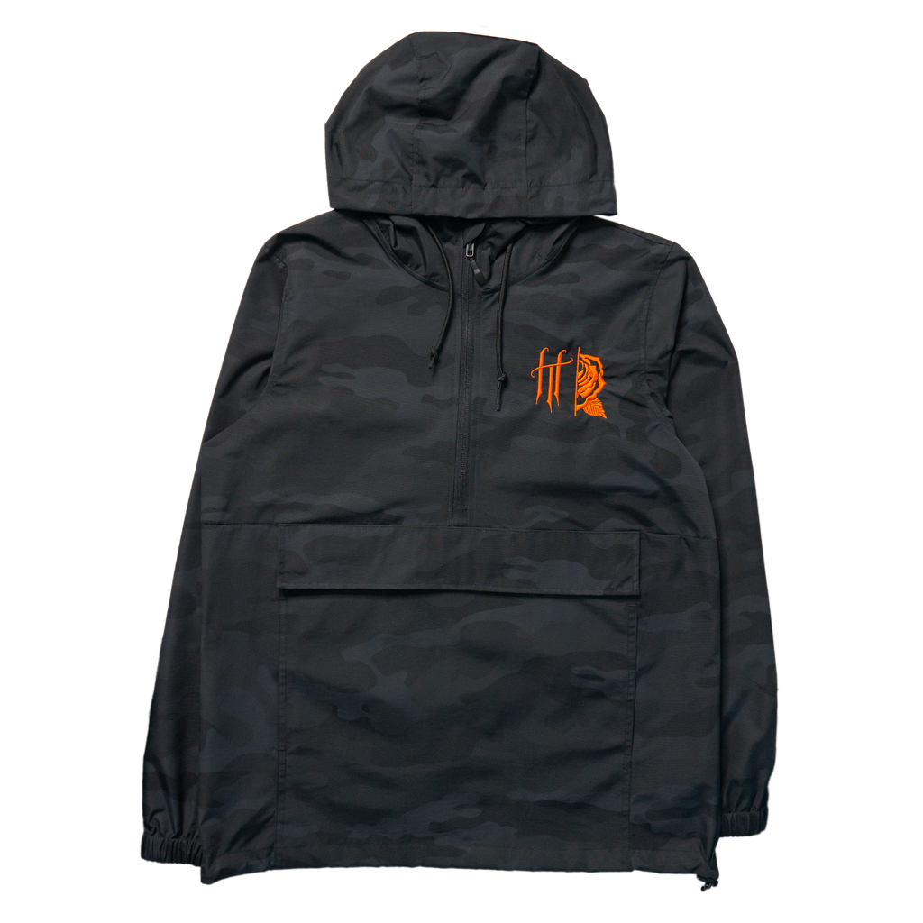 Premium Windbreaker (Black Camo) — front view