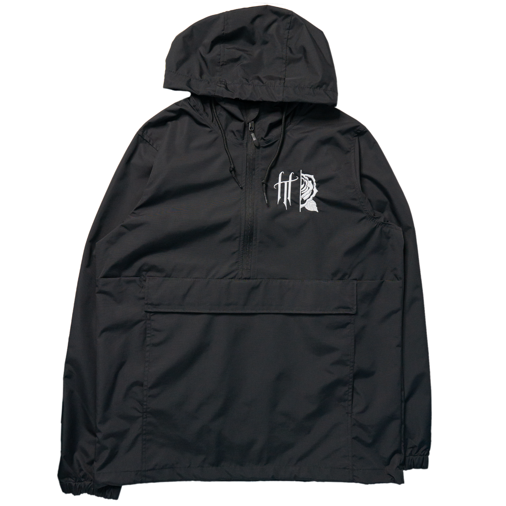 Horrific Thoughts Premium Windbreaker (Black) — front view