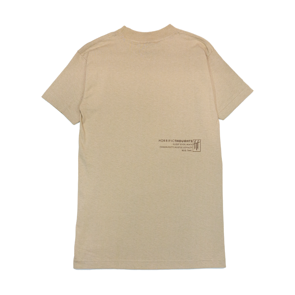 Sand Blaster T-Shirt (Tan) — back view