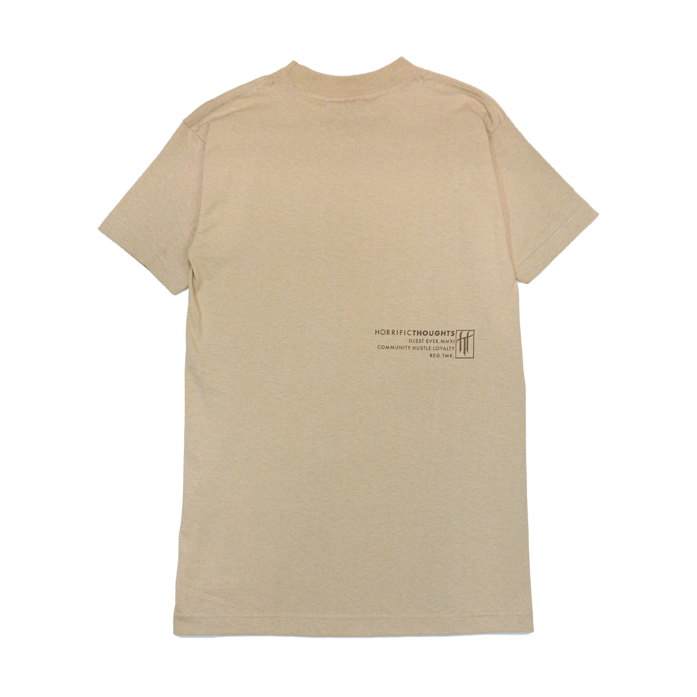 Sand Blaster T-Shirt (Tan) — back view