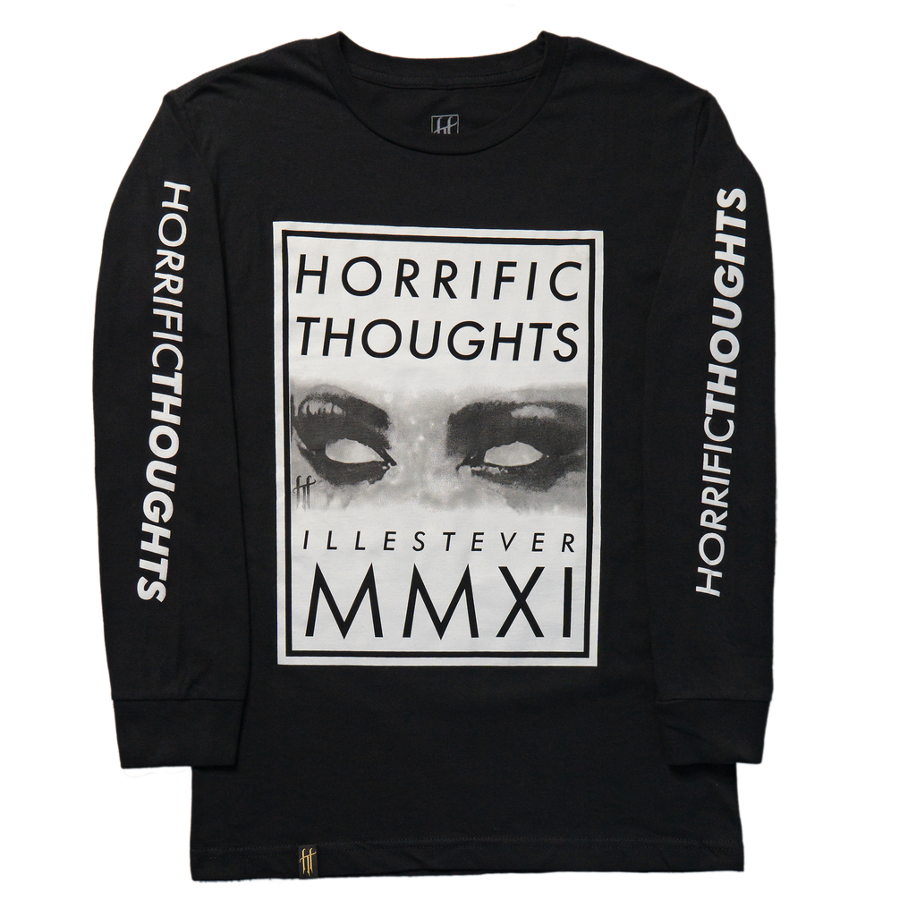 That Stare Remastered Long-Sleeve T-Shirt (Black) — front view