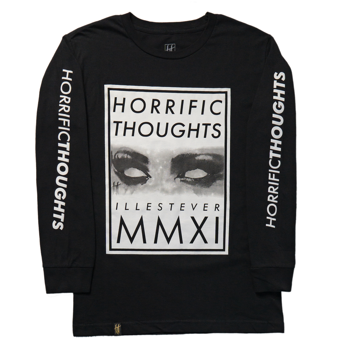 That Stare Remastered Long-Sleeve T-Shirt (Black) — front view