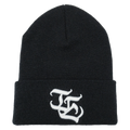 I.E. Embroidered Beanie (Black) — product view 1