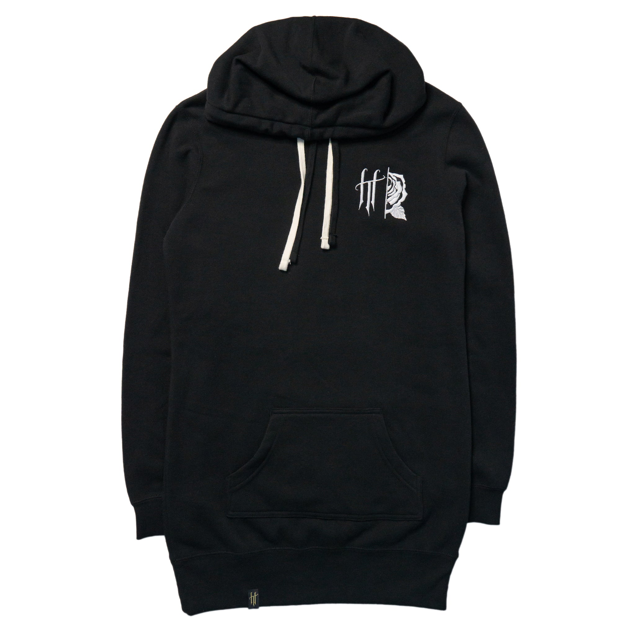 Horrific Thoughts Hooded Pullover Dress (Black)