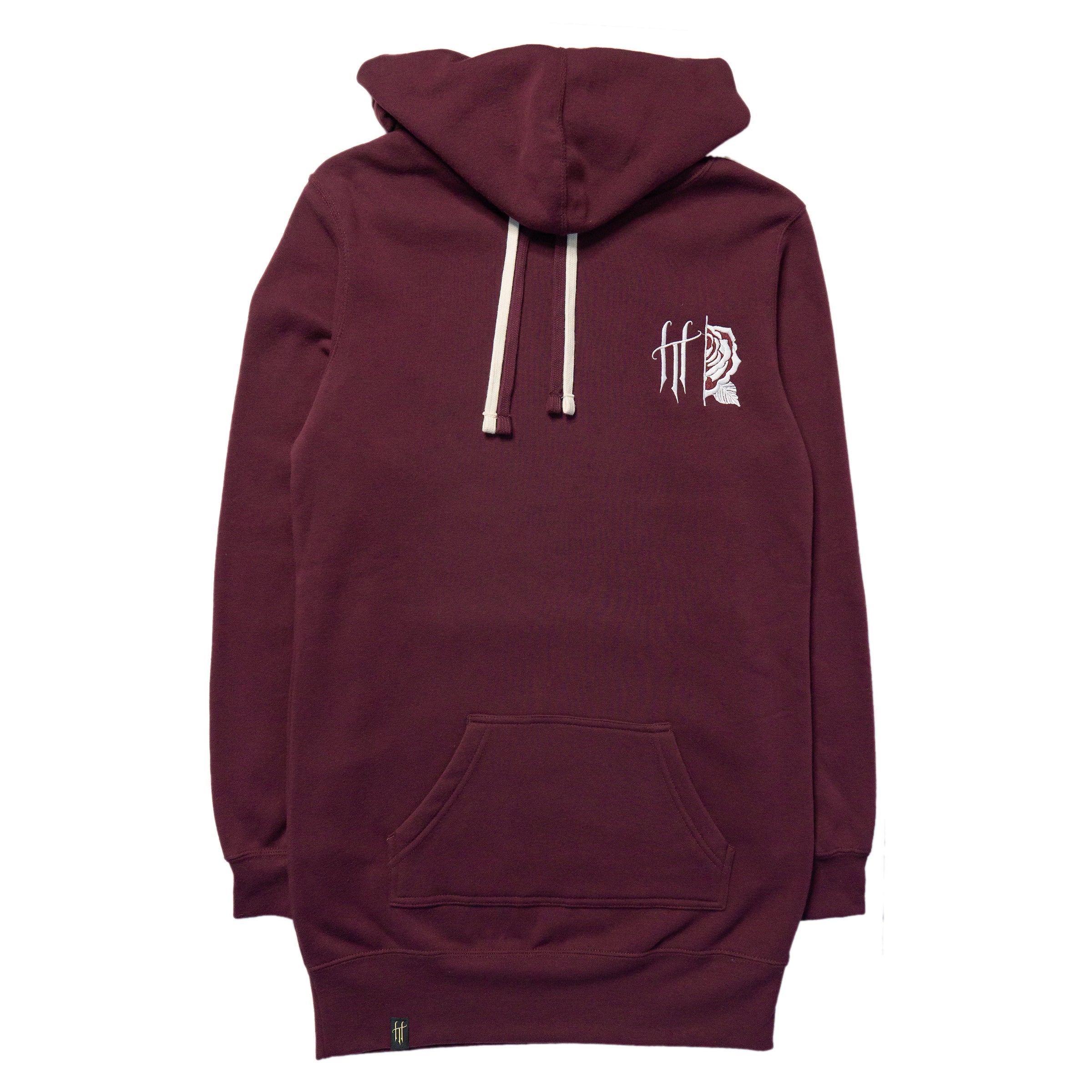 Horrific Thoughts Hooded Pullover Dress (Maroon) - Horrific Thoughts