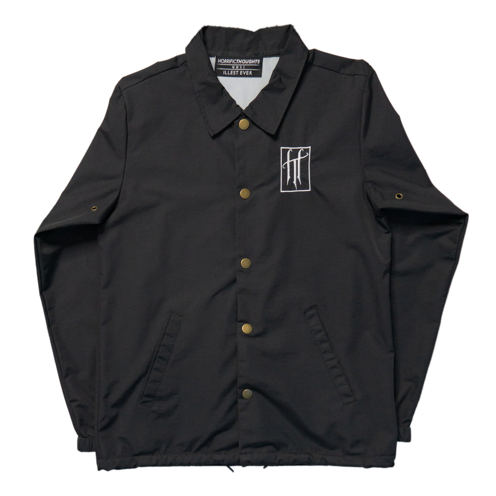Horrific Thoughts Premium Coaches Jacket (Black) - Horrific Thoughts