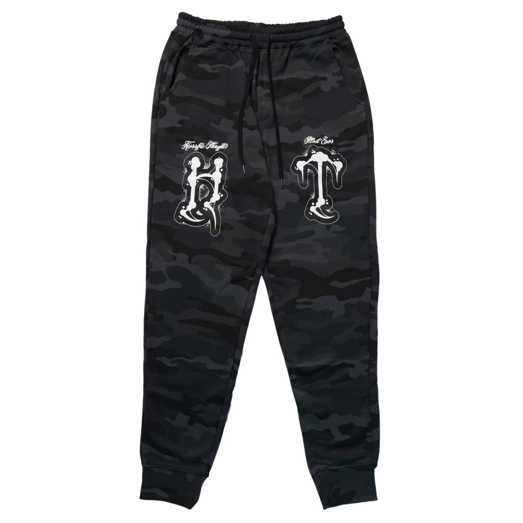 Horrific Thoughts Midweight Joggers (Black Camo) - Horrific Thoughts
