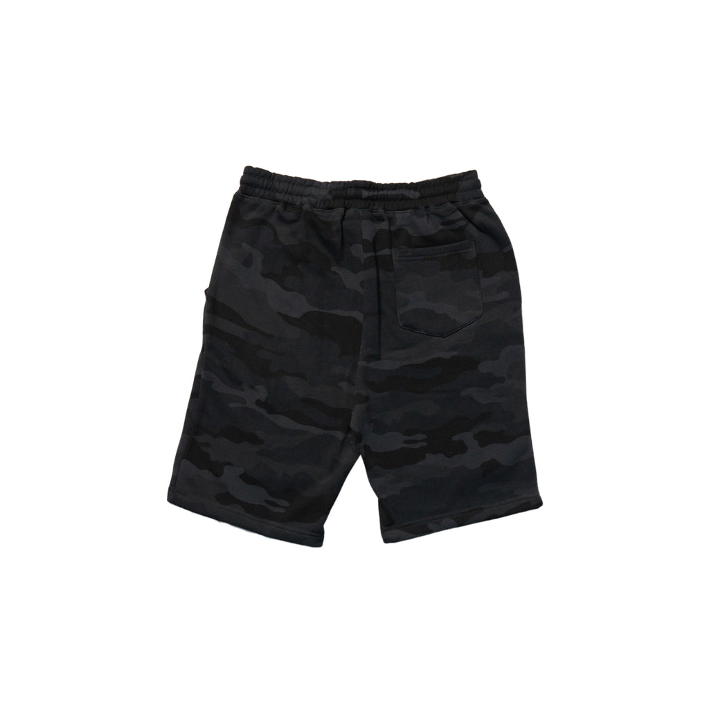 Horrific Thoughts Midweight Jogger Shorts (Black Camo) - Horrific Thoughts