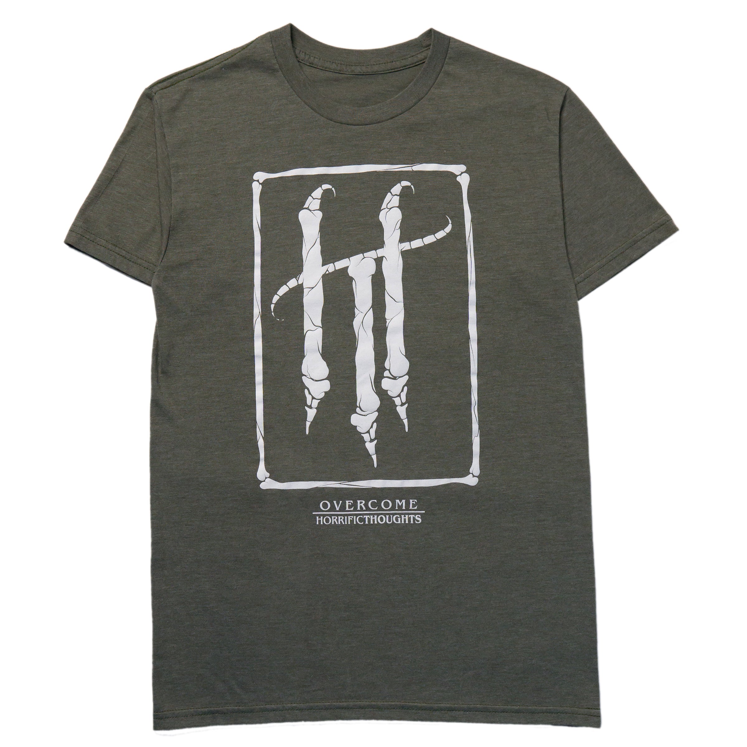 HT Core Tee (Olive Heather) - Horrific Thoughts