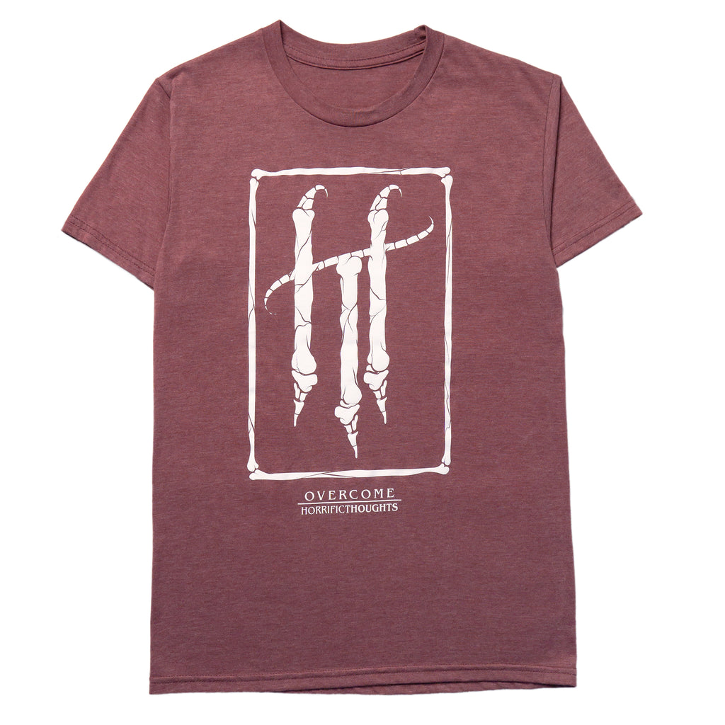 HT Core Tee (Burgandy Heather) - Horrific Thoughts