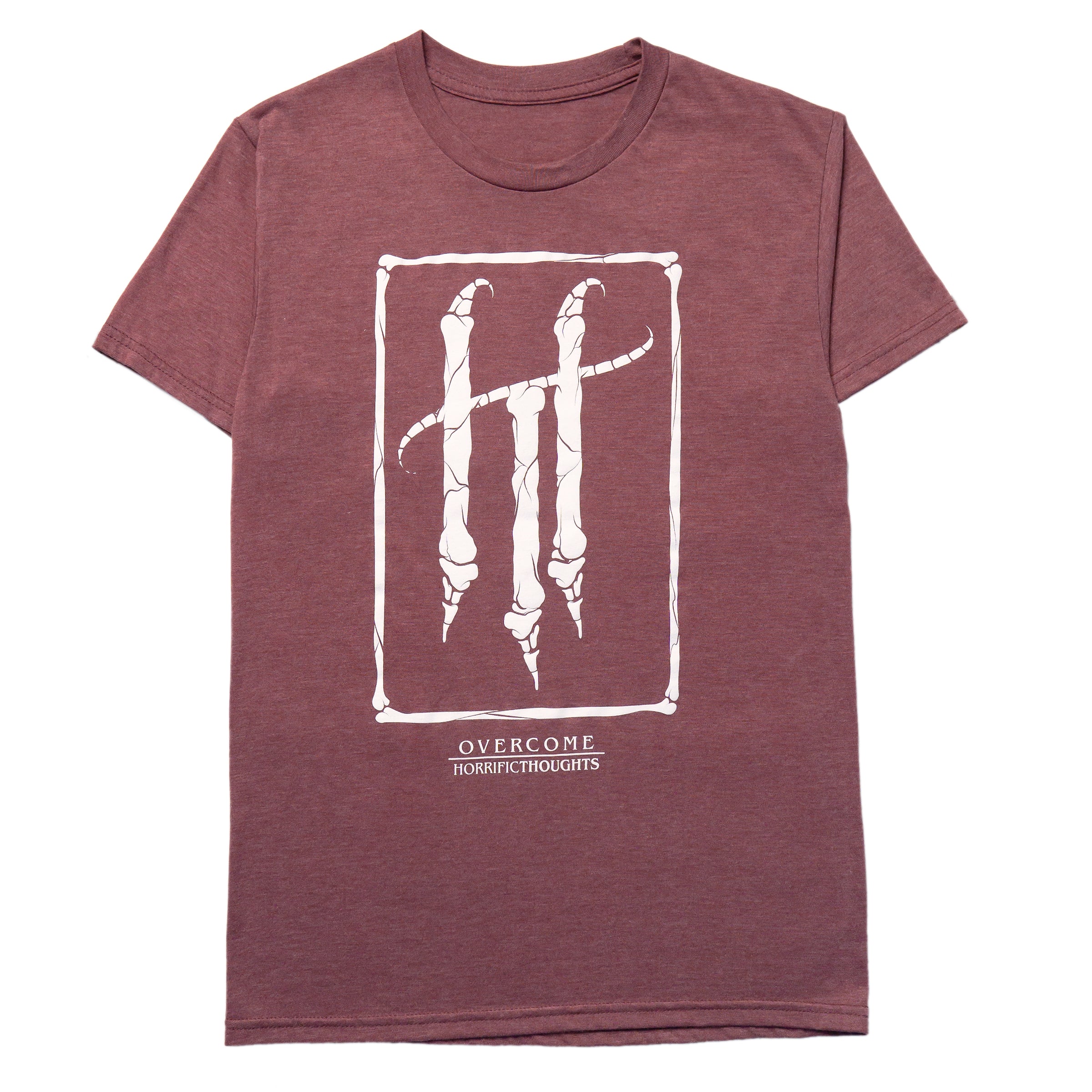HT Core Tee (Burgandy Heather) - Horrific Thoughts