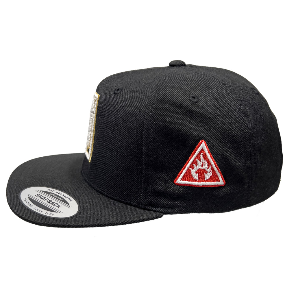 Horrific Thoughts White & Gold Snapback (Black) - Horrific Thoughts