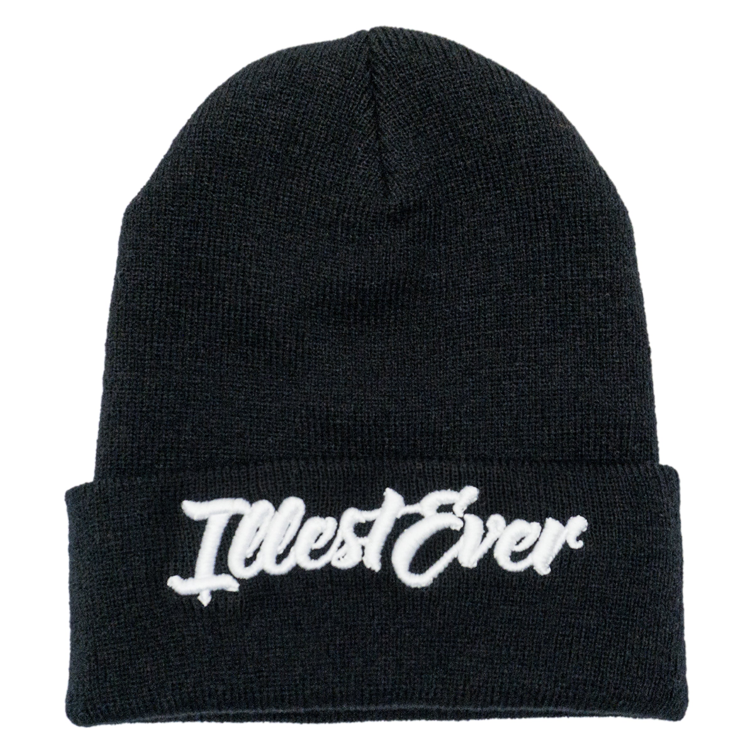 Illest Ever Embroidered Beanie (Black) - Horrific Thoughts